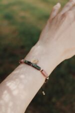 Bransoletka z kamieniami MALINOWY CHRUŚNIAK - obrazek 3