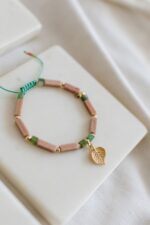 Bransoletka z kamieniami SZAŁWIA Z MALINĄ - obrazek 5