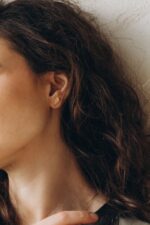 Pozłacane kolczyki LISTKI DĘBU - obrazek 2