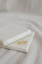 Pozłacane kolczyki LISTKI DĘBU - obrazek 5