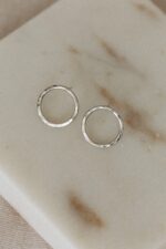 Srebrne kolczyki KOŁA - obrazek 2