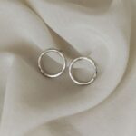 Srebrne kolczyki KOŁA