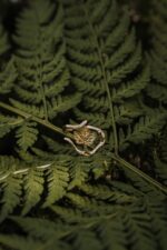 Pozłacany pierścionek gałązka KLONU JAWORA - obrazek 5