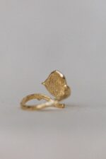 Pozłacany pierścionek gałązka LIPY - obrazek 9