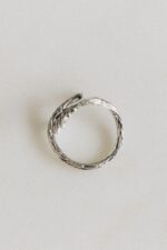 Srebrny pierścionek gałązka DĘBU - obrazek 10