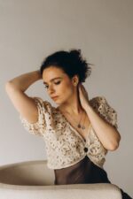 Srebrny komplet maxi LIPA – kolczyki sztyfty i naszyjniki - obrazek 4