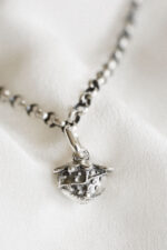 Srebrny choker POZIOMKA - obrazek 5
