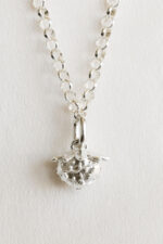 Srebrny choker POZIOMKA - obrazek 10